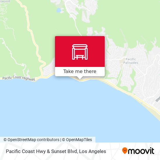 Pacific Coast Hwy & Sunset Blvd map