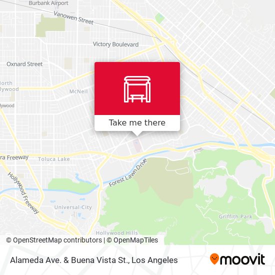 Mapa de Alameda Ave. & Buena Vista St.