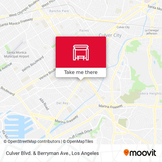 Culver Blvd. & Berryman Ave. map