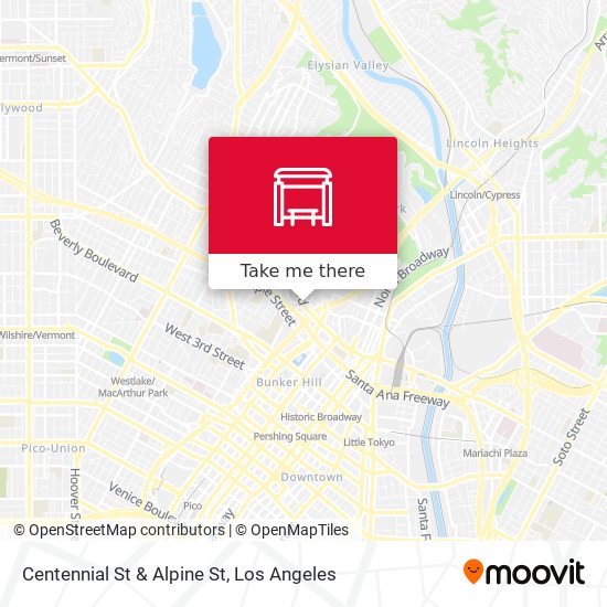 Centennial St & Alpine St map