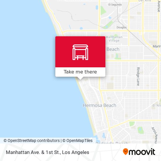 Mapa de Manhattan Ave. & 1st St.