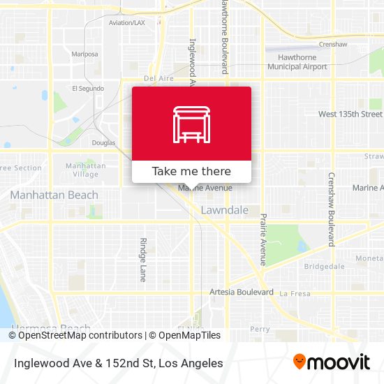 Inglewood Ave & 152nd St map