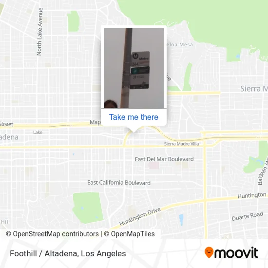 Foothill / Altadena map