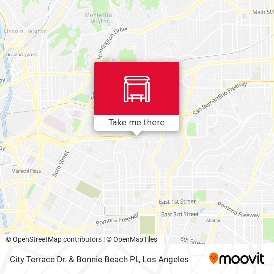 Mapa de City Terrace Dr. & Bonnie Beach Pl.