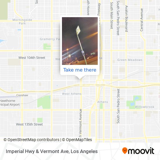 Imperial Hwy & Vermont Ave map
