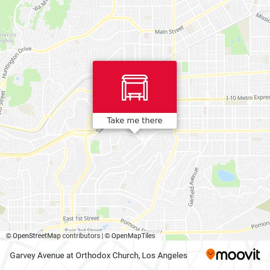Garvey Avenue at Orthodox Church map