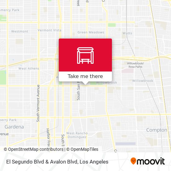Mapa de El Segundo Blvd & Avalon Blvd