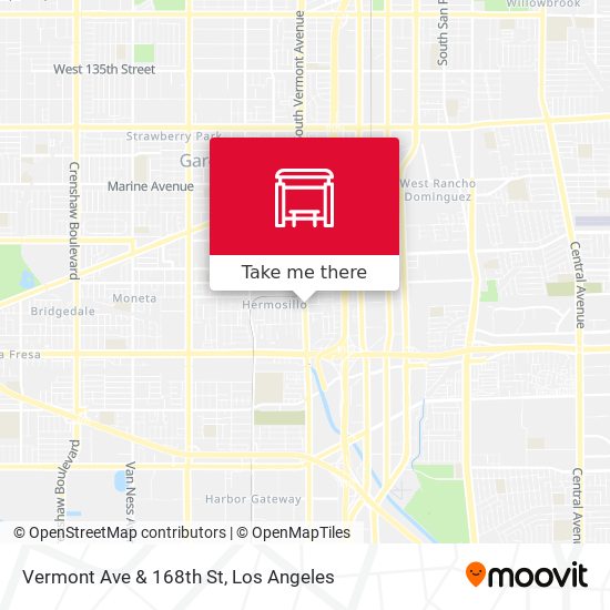 Vermont Ave & 168th St map