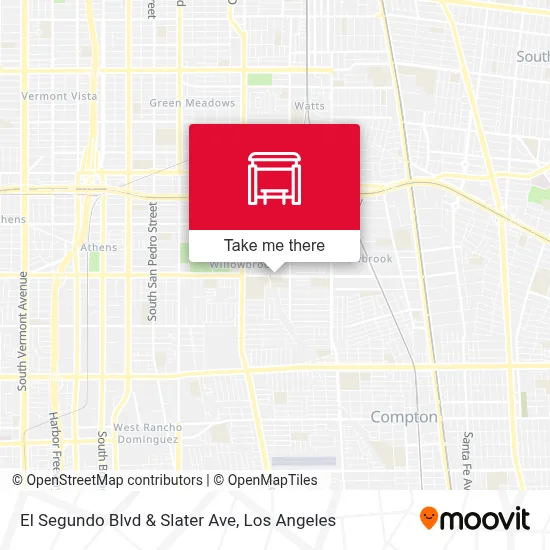 El Segundo Blvd & Slater Ave map
