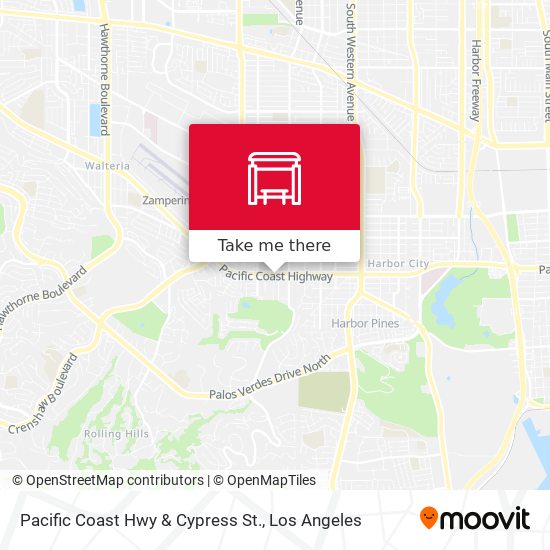Pacific Coast Hwy & Cypress St. map