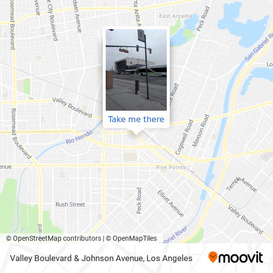 Mapa de Valley Boulevard & Johnson Avenue