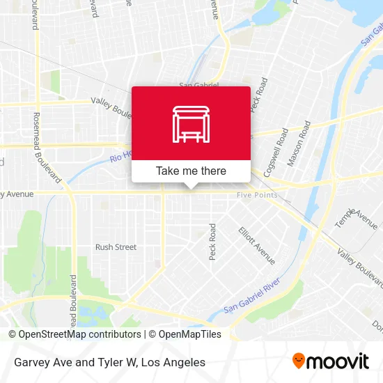 Mapa de Garvey Ave and Tyler W