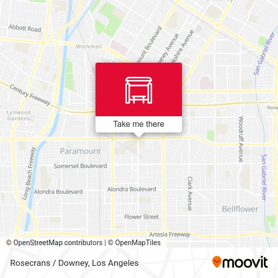 Rosecrans / Downey map