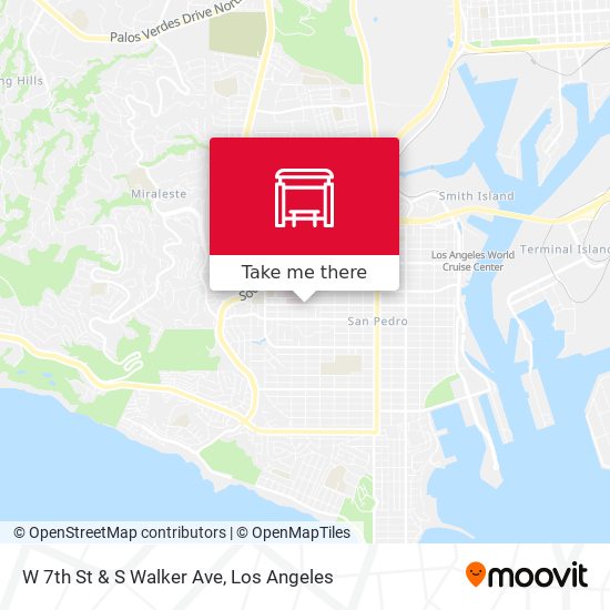 W 7th St & S Walker Ave map