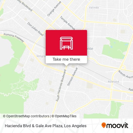 Mapa de Hacienda Blvd & Gale Ave Plaza