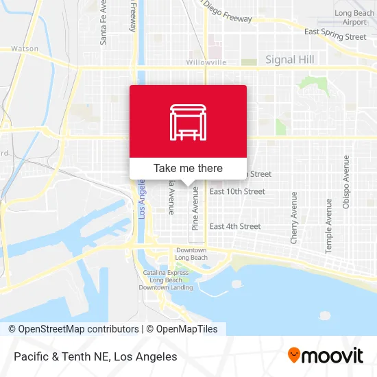 Pacific & Tenth NE map