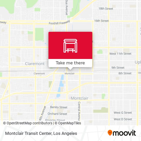 Montclair Transit Center map