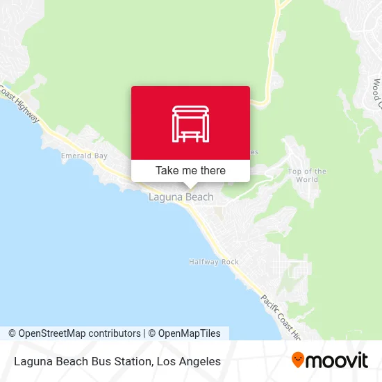 Laguna Beach Bus Station map
