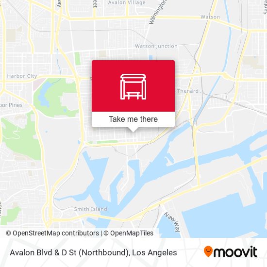Mapa de Avalon Blvd & D St (Northbound)