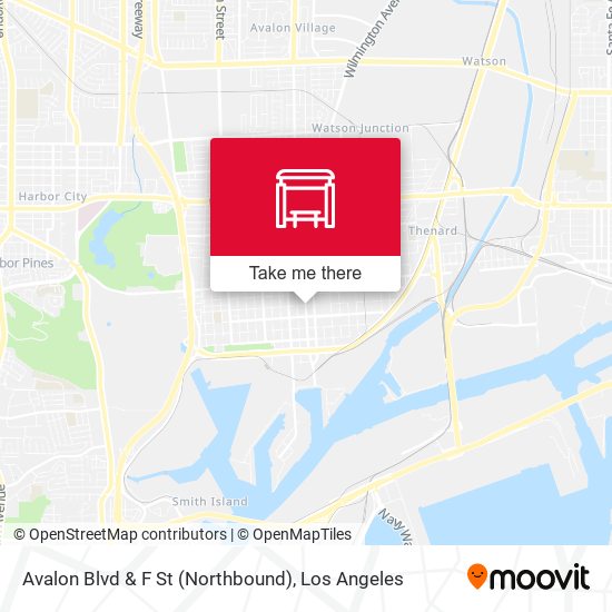 Avalon Blvd & F St (Northbound) map