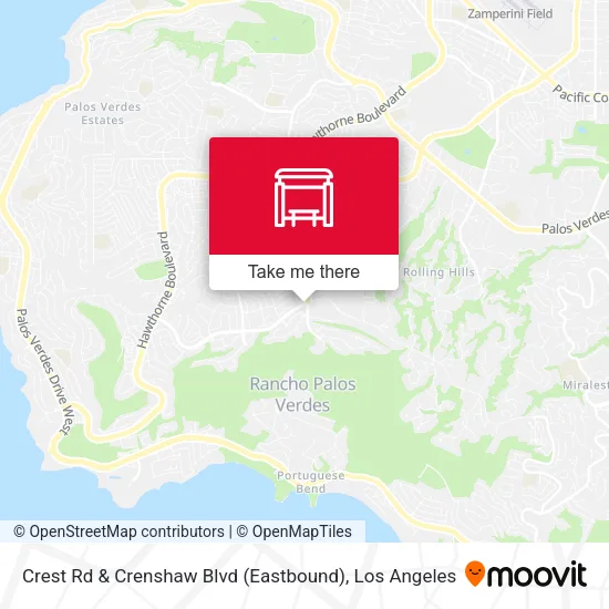 Crest Rd & Crenshaw Blvd (Eastbound) map