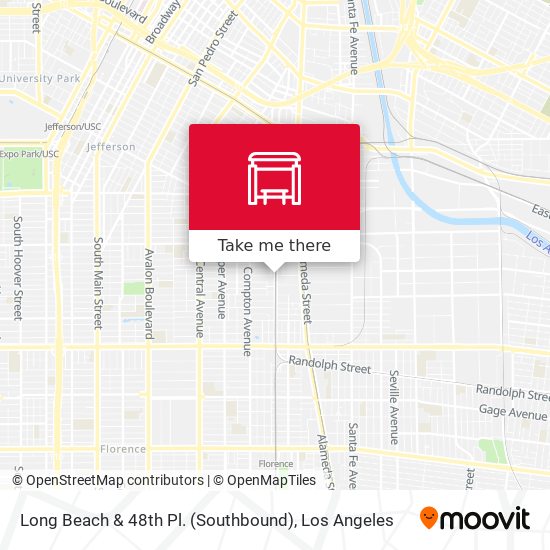 Mapa de Long Beach & 48th Pl. (Southbound)