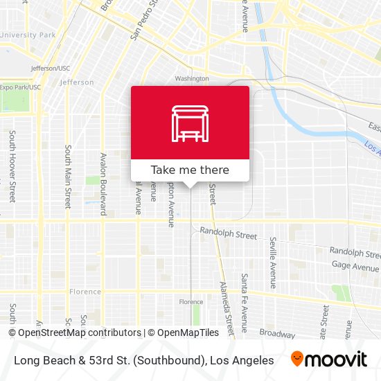 Long Beach & 53rd St. (Southbound) map