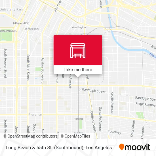 Long Beach & 55th St. (Southbound) map