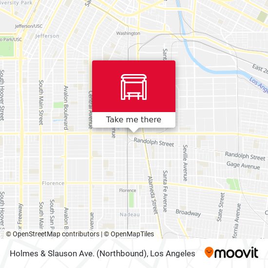 Holmes & Slauson Ave. (Northbound) map