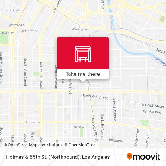 Holmes & 55th St. (Northbound) map