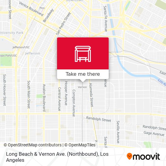 Mapa de Long Beach & Vernon Ave. (Northbound)