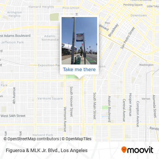 Figueroa & MLK Jr. Blvd. map