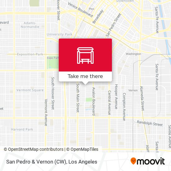 San Pedro & Vernon (CW) map