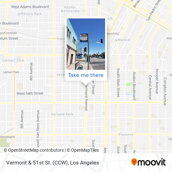 Mapa de Vermont & 51st St. (CCW)