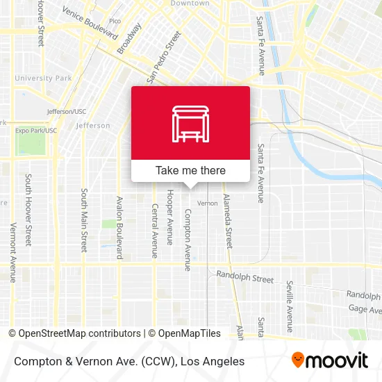 Mapa de Compton & Vernon Ave. (CCW)