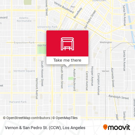 Vernon & San Pedro St. (CCW) map