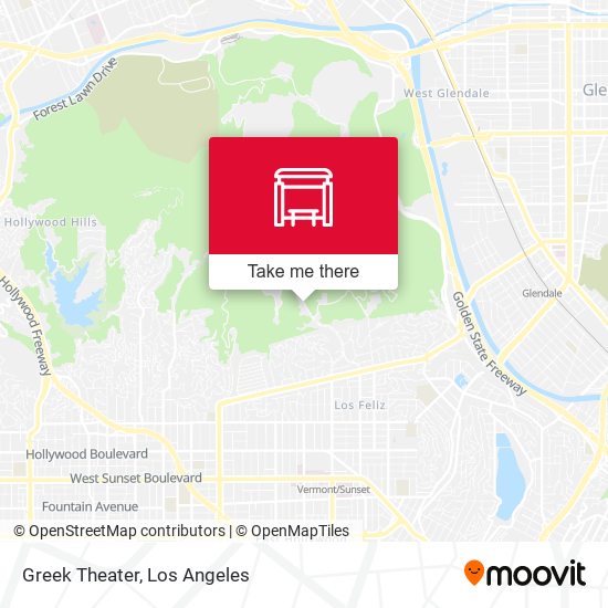 Mapa de Greek Theater