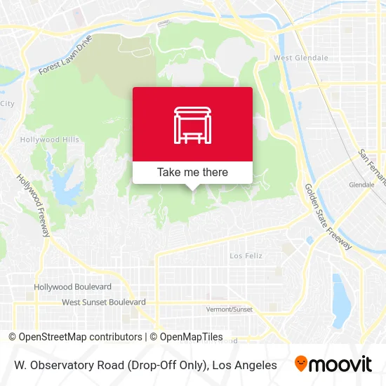 W. Observatory Road (Drop-Off Only) map