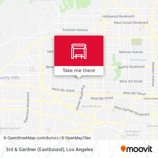 3rd & Gardner (Eastbound) map