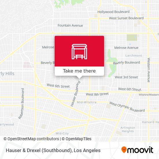 Hauser & Drexel (Southbound) map