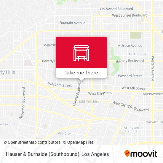 Hauser & Burnside (Southbound) map