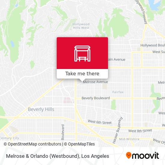 Melrose & Orlando (Westbound) map