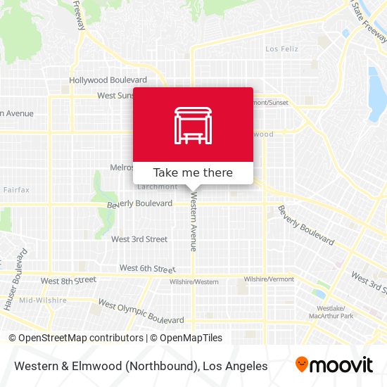 Mapa de Western & Elmwood (Northbound)