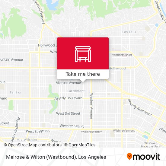 Melrose & Wilton (Westbound) map