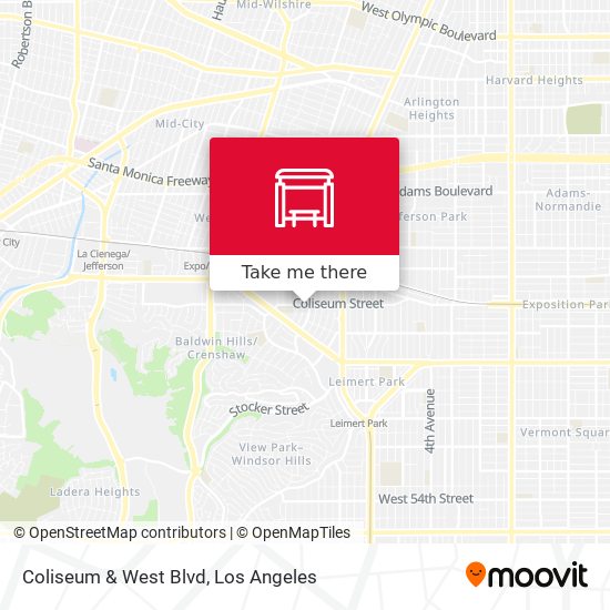 Coliseum & West Blvd map