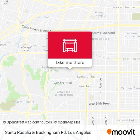 Santa Rosalia & Buckingham Rd map