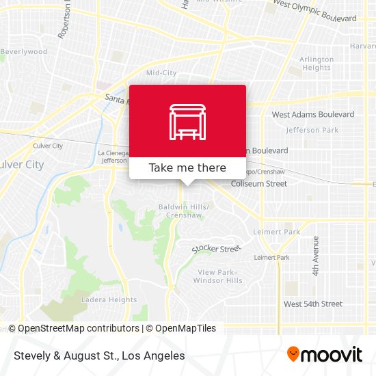 Stevely & August St. map