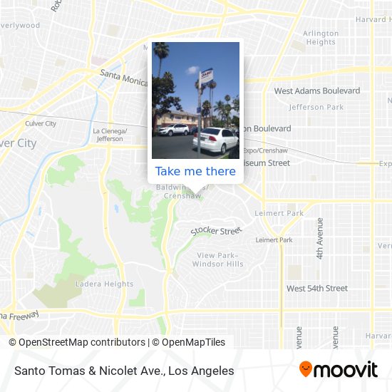 Mapa de Santo Tomas & Nicolet Ave.