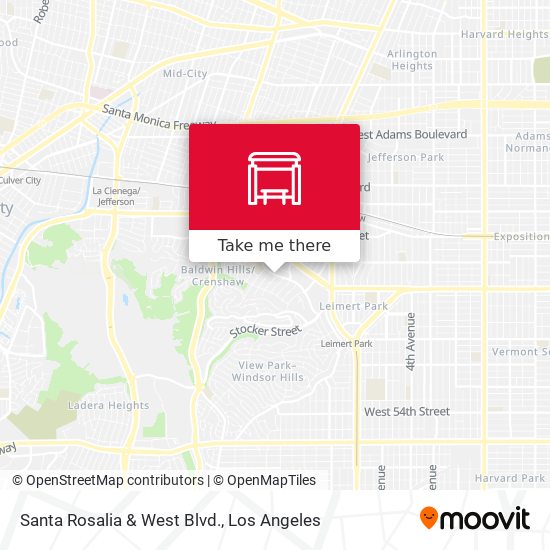 Santa Rosalia & West Blvd. map
