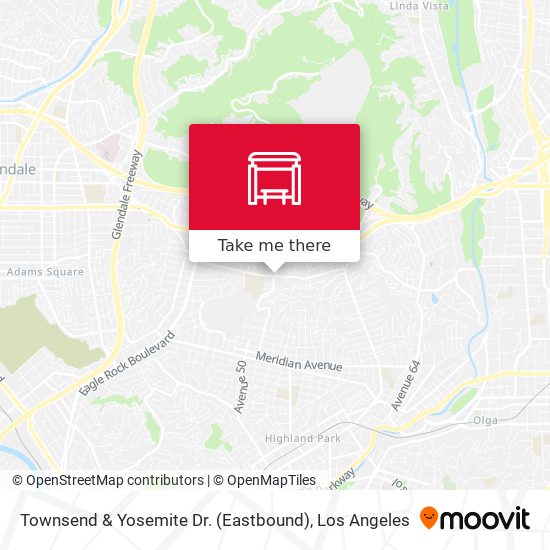 Townsend & Yosemite Dr. (Eastbound) map